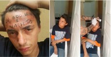 Adolescente foi apanhado a roubar e proprietário de um estúdio de tatuagens tatuou-lhe a testa