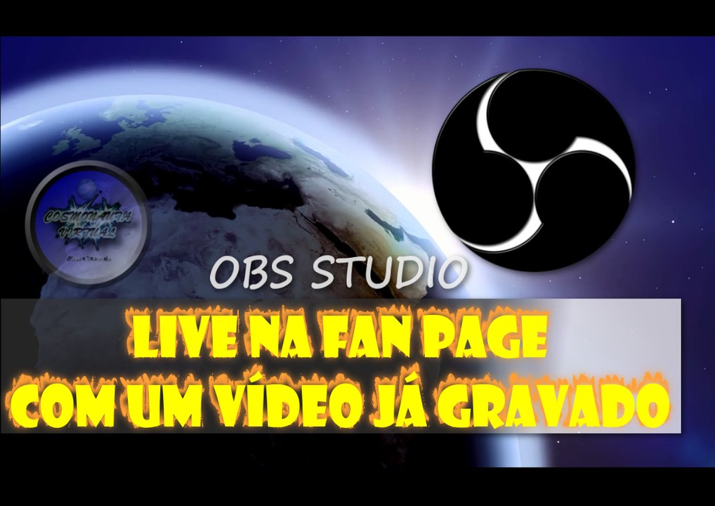 Live no Facebook com vídeo já gravado
