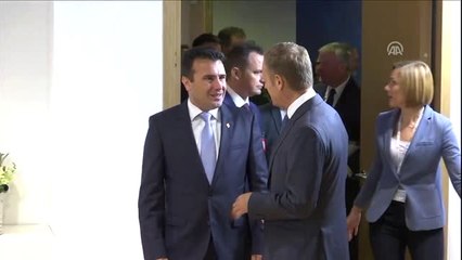 Makedonya Başbakanı Zoran Zaev - Brüksel