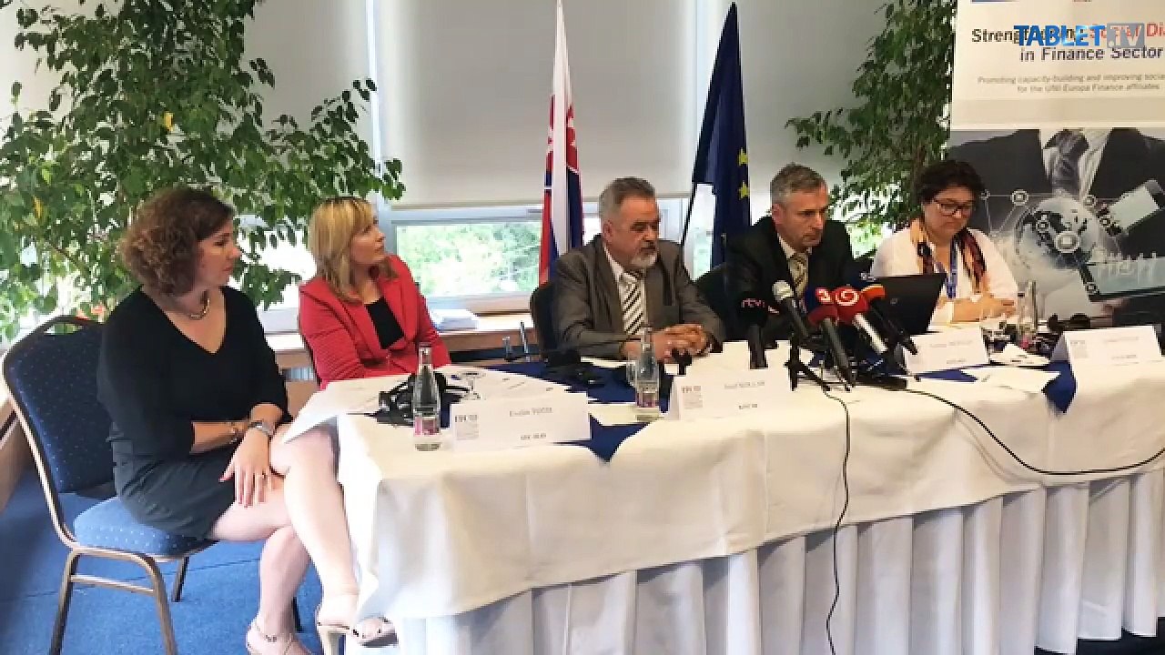 ZÁZNAM:  Tlačová konferencia Odborového zväzu pracovníkov peňažníctva a poisťovníctva a KOZ SR