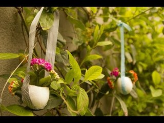 Suspension Oeuf fleuri - Décoration de la maison pour Pâques