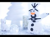 DIY Noël : Olaf de la Reine des neiges en chaussette - Tuto bricolage décoration maison