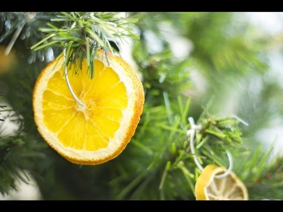 DIY Noël Agrumes séchés pour décoration naturelle de sapin de Noël
