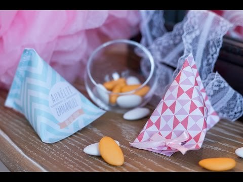 DIY Berlingot à dragées en papier (mariage, baptême, anniversaire...)