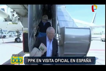 Presidente Kuczynski ya se encuentra en España en visita oficial