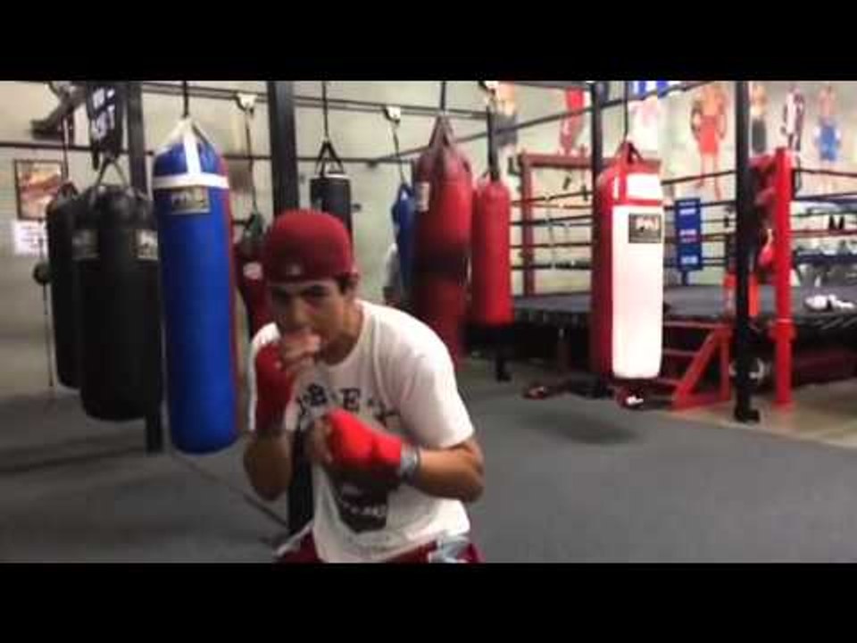 Andy Ruiz KO Artist From Robert Garcia Boxing Academy Shadow Boxing