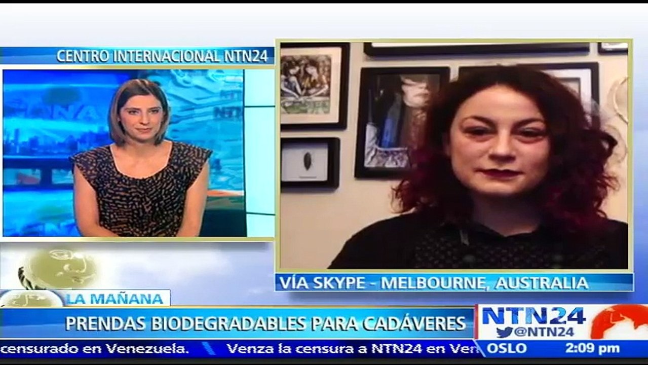 “Uso telas biodegradables para que el cuerpo se reencuentre con la tierra”: diseñadora de ropa biodegradable para cadáveres