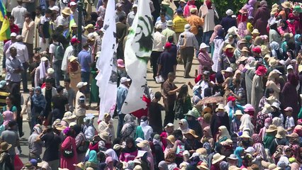 تظاهرة كبيرة في الرباط تضامنا مع المحتجين في منطقة الريف