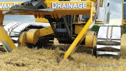 Inter-Drain GP-Series V plow  laying trenchless field drainage