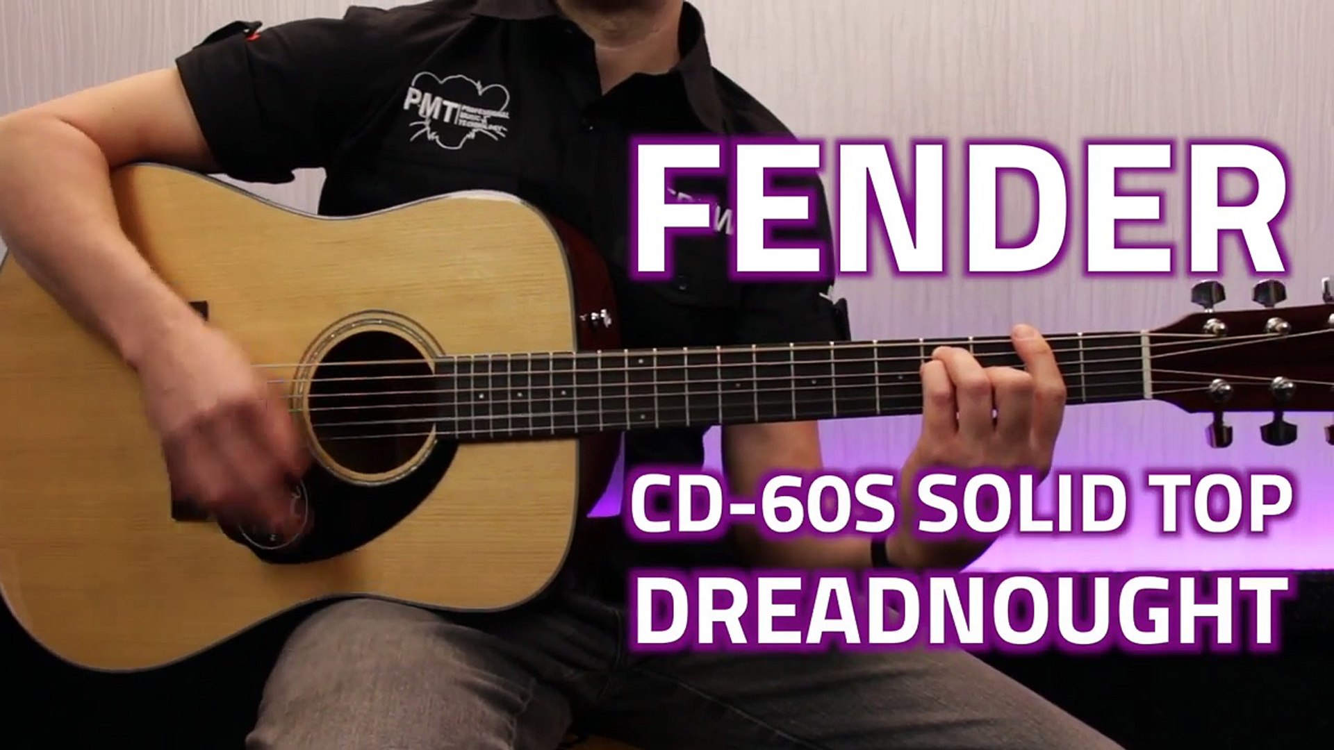 Fender Cd 60s Dreadnought Acoustic Review Demo Video Dailymotion