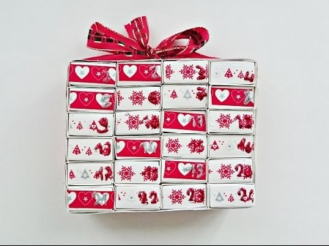 Fabriquer un calendrier de l'Avent avec des boîtes d'allumettes