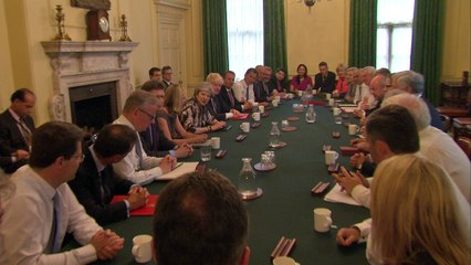 May tells new cabinet she's had "productive" DUP discussions