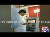Note Ban Affect: D.K.Shivakumar Struggles To Withdraw Cash From ATM Centre