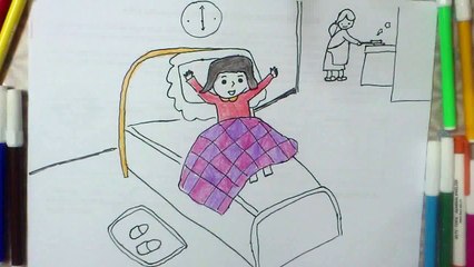 LET ME DRAW MORNING OF CHILDREN VẼ BỨC TRANH BUỔI SÁNG CỦA BÉ