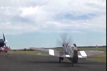 Shocking Moment a Spitfire Flips and Nosedives into the Ground During Take-Off [VIDEO]