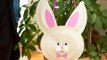 Bricolage de Pâques DIY : panier lapin pour la chasse aux oeufs.