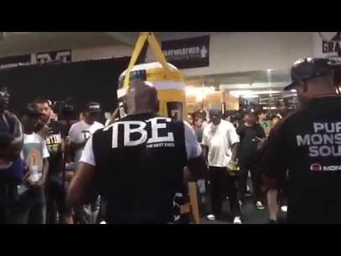 Floyd Mayweather TBE Watch P4P King In Gym - esnews boxing