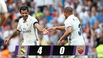 Real Madrid Legends vs AS Roma Legends 4-0 Highlights 11-06-2017