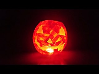 Bricolage Halloween. Comment faire citrouille lumineuse papier