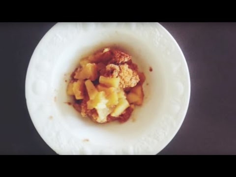Recette enfant crumble aux pommes - L'atelier de Juliette