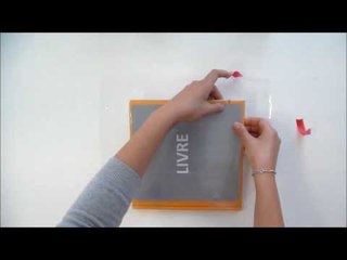 Bricolage rentrée. Recouvrir un livre d'école en moins de 5 minutes