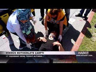 Yine motosiklet, yine kaza... 17 yaşındaki genç yaralandı