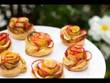 Roses aux pommes feuilletées - Dessert fête des mères