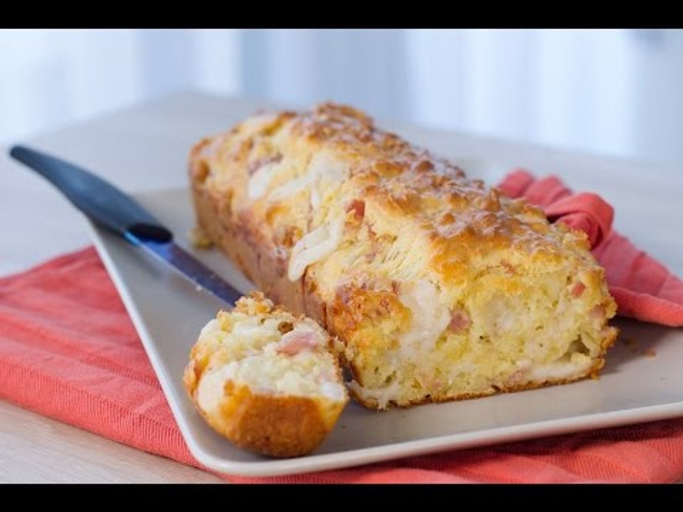 Cake chèvre jambon
