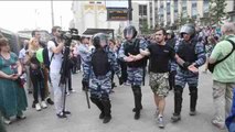 Más de 250 detenidos durante protestas no autorizadas en Rusia