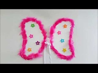Bricolage déguisement. Fabriquer des ailes de fée