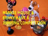 Toy MINNIE MOUSE & BENNY HAVE A JUMPING COMPETITION   SWIPER DORA SKYE PAW PATROL ANNA MCQUEEN MAX