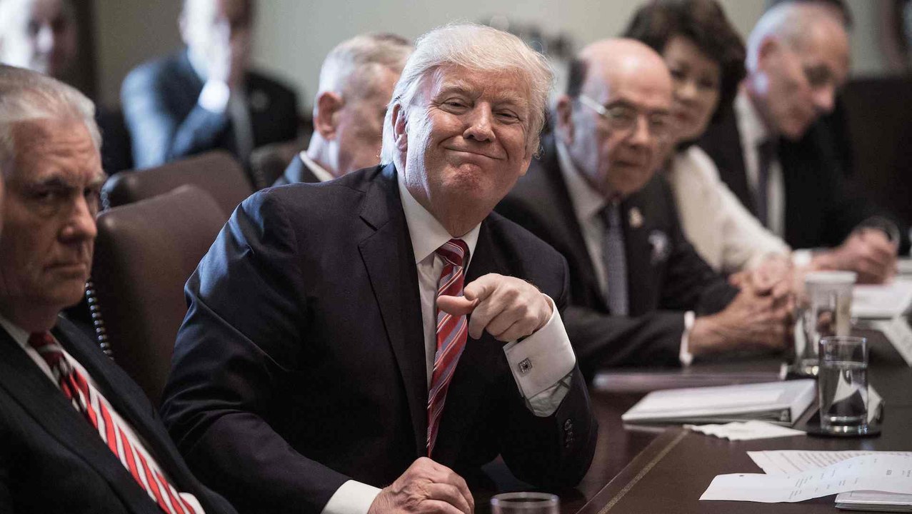 Trump touts his administration's progress