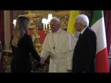 Roma - Il Presidente Gentiloni al Quirinale con Papa Francesco (10.06.17)