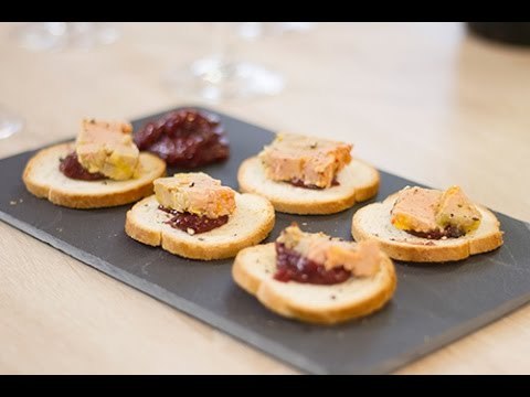Toast au foie gras et chutney de figues