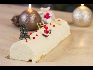 Bûche de Noël glacée à la mandarine