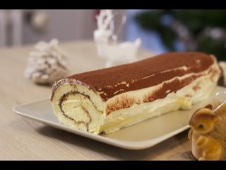 Bûche de Noël au tiramisu