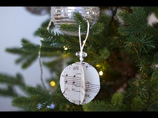 DIY Noël : suspension musicale de Noël