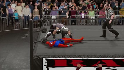WWE 2K17 scarlet spider v master shredder