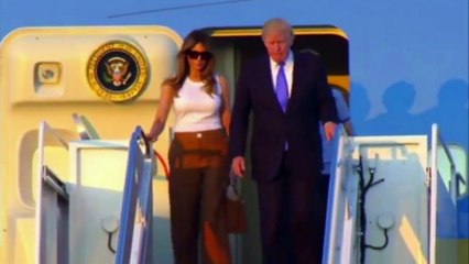 Barron and Melania Trump Move Into The White House
