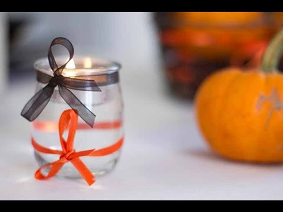 Déco : Bougeoir d'Halloween