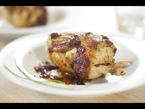 Cailles rôties aux lardons