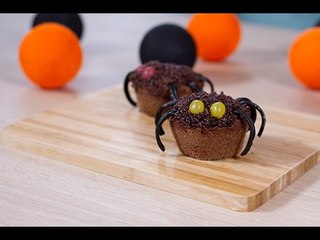 Halloween : Muffins araignées