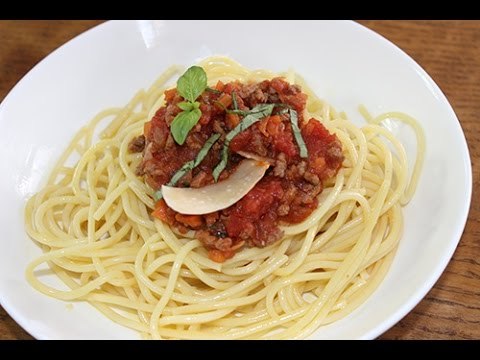 Spaghettis à la sauce bolognaise