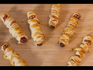 Halloween : Hot dog momies