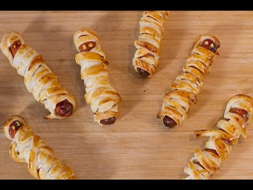 Halloween : Hot dog momies