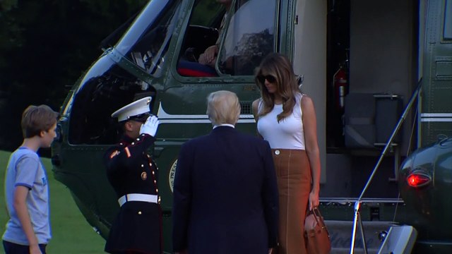 Melania et Barron Trump s'installent à la Maison Blanche