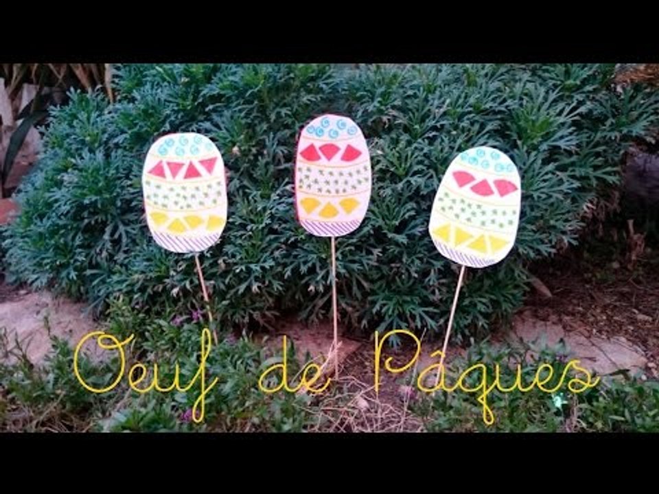 Bricolage de Pâques pour enfant. Un oeuf de Pâques à planter