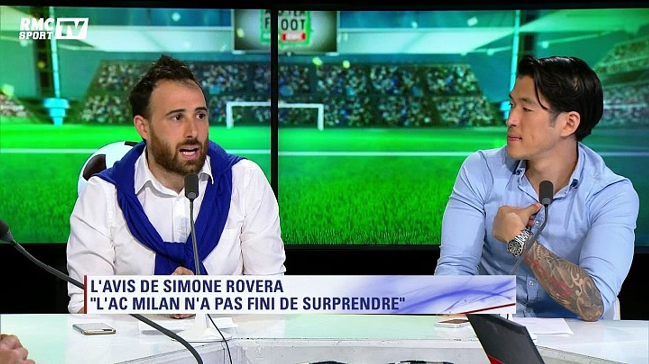Simone Rovera admire le mercato du Milan AC