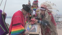Chamanes ofrecen ritual en Lima para evitar un conflicto bélico mundial
