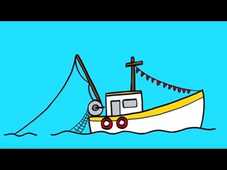 Apprendre à dessiner un chalutier en 3 étapes